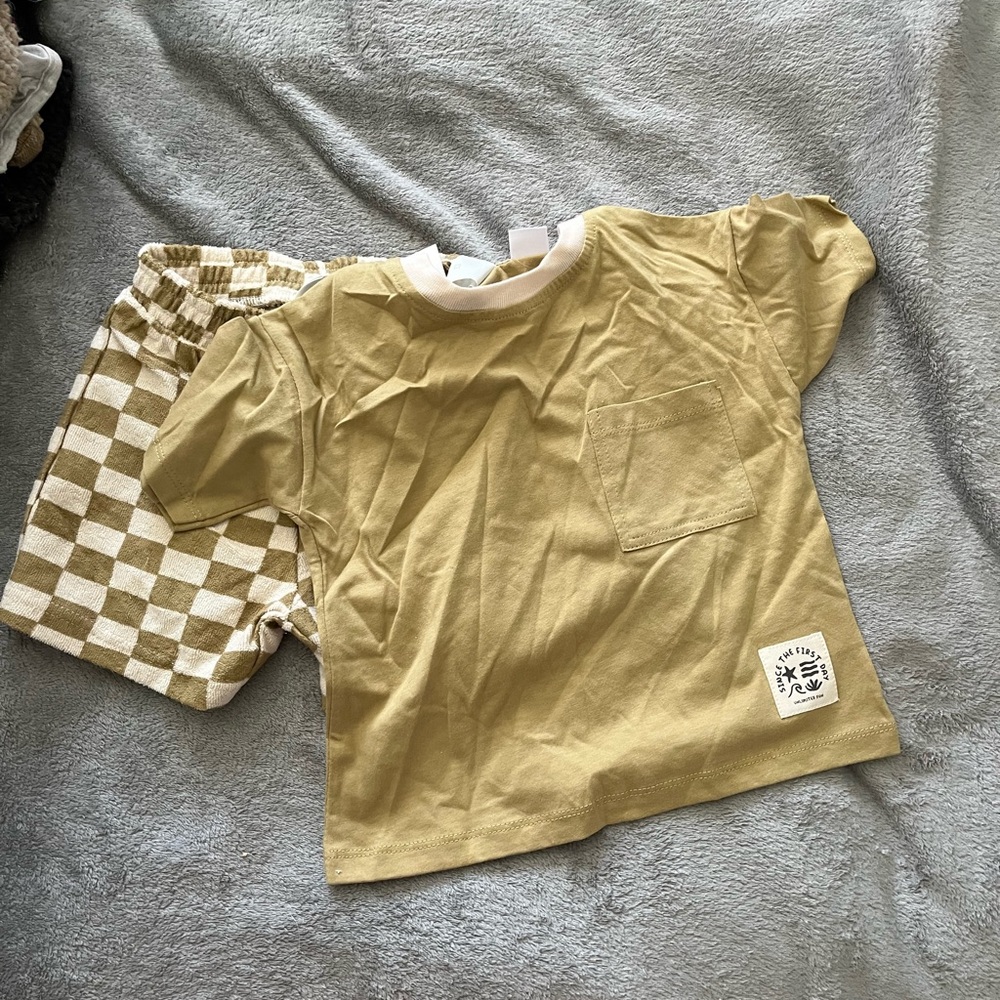 Zara Kids Beige T-Shirt with Pocket